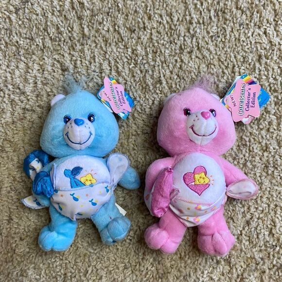 NWT Vtg 2004 Care Bears 7" Collector's Edition Stuffed Animals Lot of 2 - Picture 2 of 9